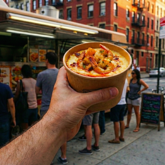 SHRIMP N’ GRITS｜奶油玉米糊 × 南方香料蝦的靈魂組合